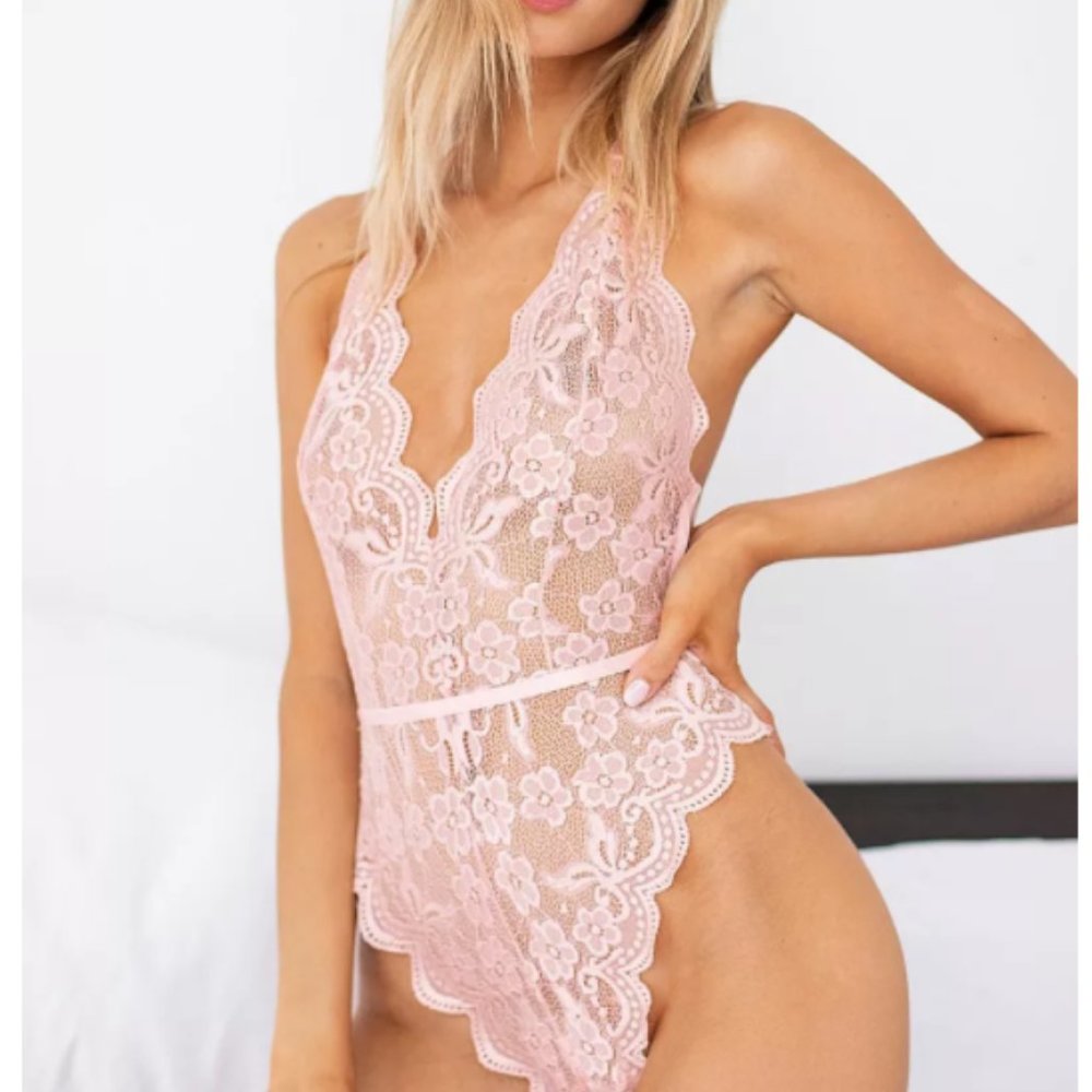 Blush Lace Body suit
